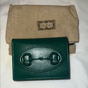 Gucci Green Leather Wallet